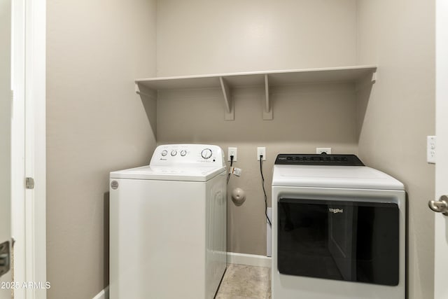 30776 W Earll Dr, Buckeye, AZ 85396 - laundry room with washing machine and dryer and baseboards