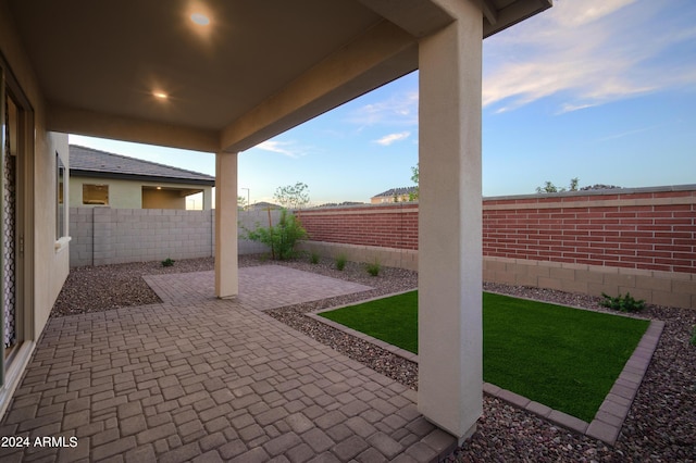 view of patio / terrace with a fenced backyard