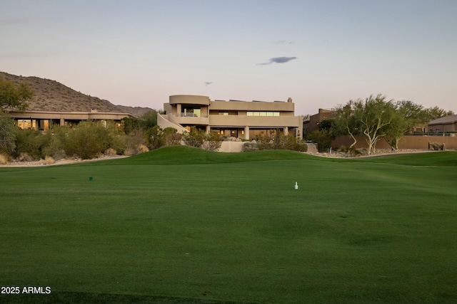 view of community featuring a yard