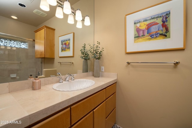 bathroom with vanity