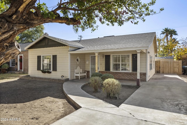 view of ranch-style home