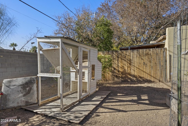 view of outdoor structure