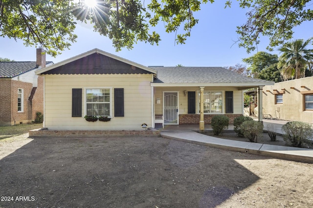 view of front of home