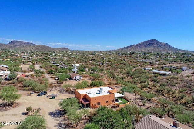 44421 N 12th St, New River, AZ 85087 - view from above of property featuring a mountainous background