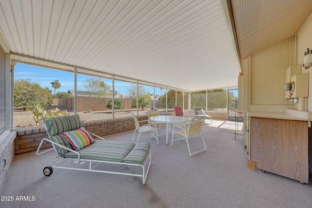 view of sunroom / solarium