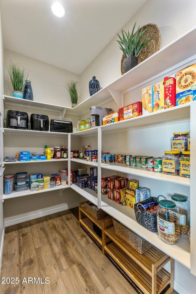view of pantry