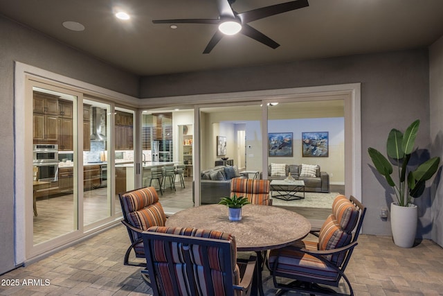 view of sunroom / solarium