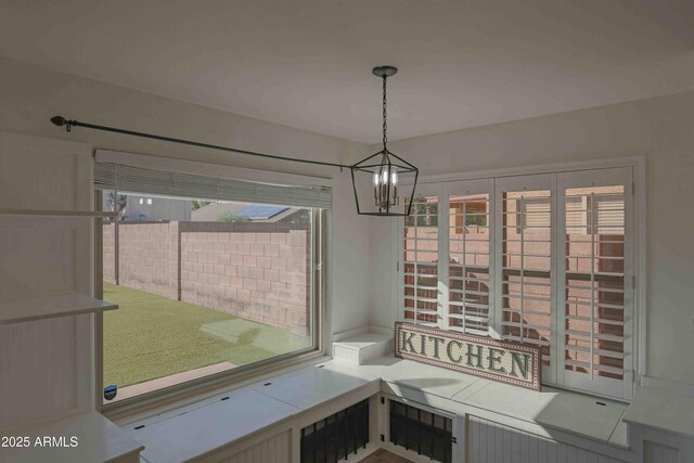 20722 N 38th St, Phoenix, AZ 85050 - unfurnished dining area with a chandelier