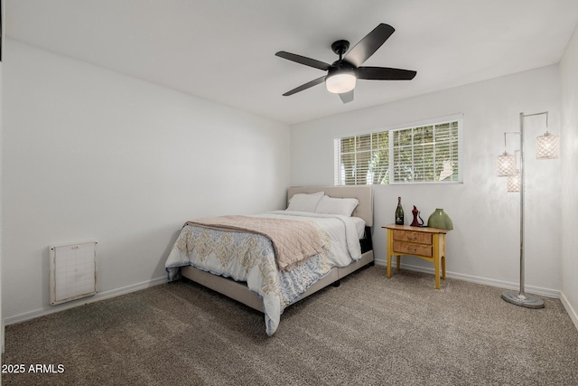 2350 E Melrose St, Gilbert, AZ 85297 - carpeted bedroom with baseboards and ceiling fan