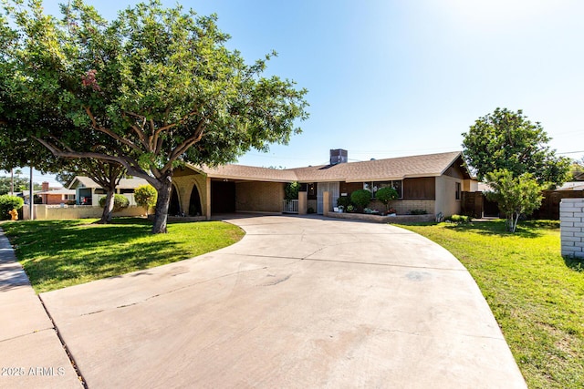 518 N Cheri Lynn Dr, Chandler, AZ 85225 - single story home featuring concrete driveway and brick siding
