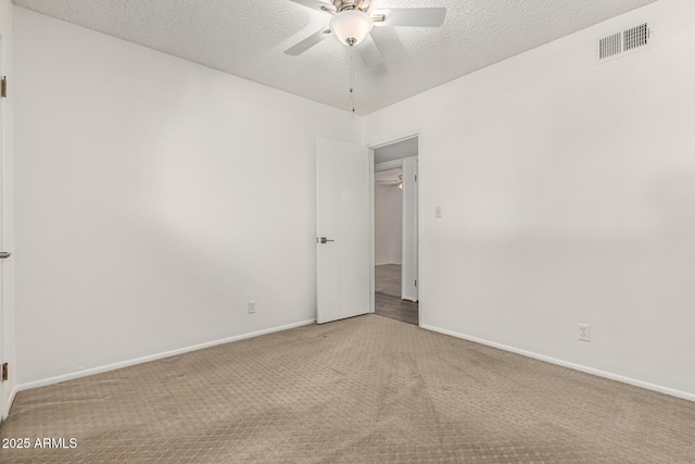 518 N Cheri Lynn Dr, Chandler, AZ 85225 - unfurnished room with ceiling fan, carpet flooring, a textured ceiling, and baseboards