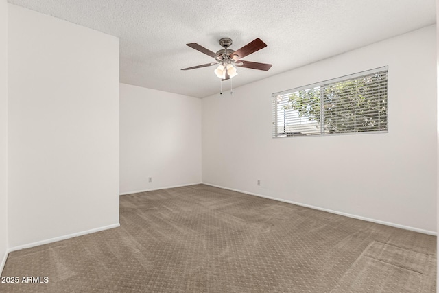 518 N Cheri Lynn Dr, Chandler, AZ 85225 - carpeted spare room with a ceiling fan, baseboards, and a textured ceiling