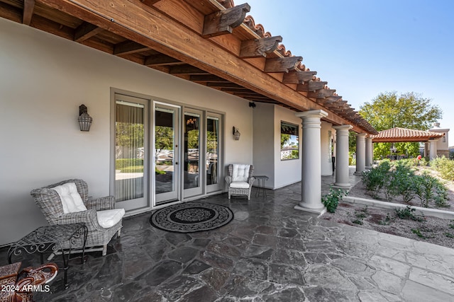 view of patio / terrace with french doors