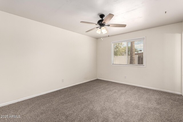 1203 E Bishop Dr, Tempe, AZ 85282 - unfurnished room featuring baseboards, a ceiling fan, and carpet flooring