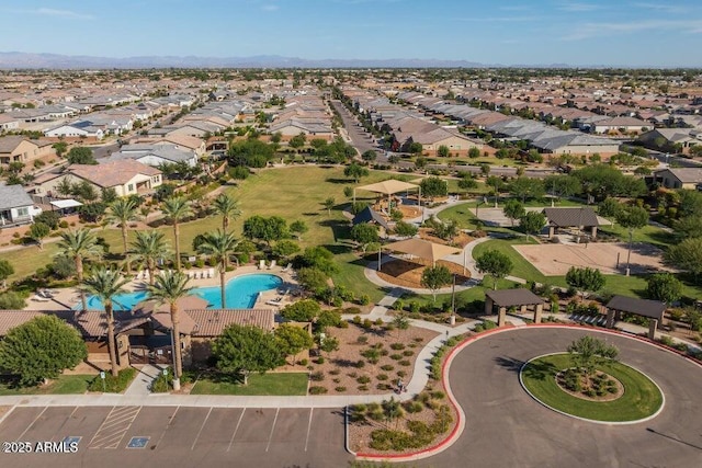 22560 E Rosa Rd, Queen Creek, AZ 85142 - aerial view of residential area featuring a pool