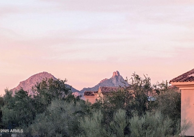 view of mountain background