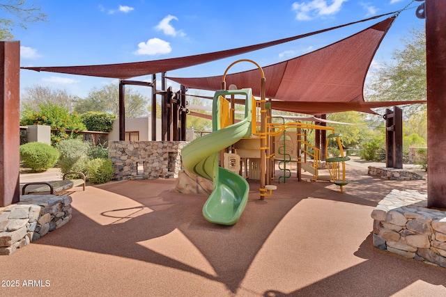 view of play area