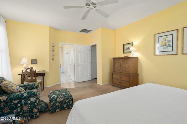 19714 N Concord Dr, Surprise, AZ 85374 - bedroom with carpet flooring, baseboards, and a ceiling fan