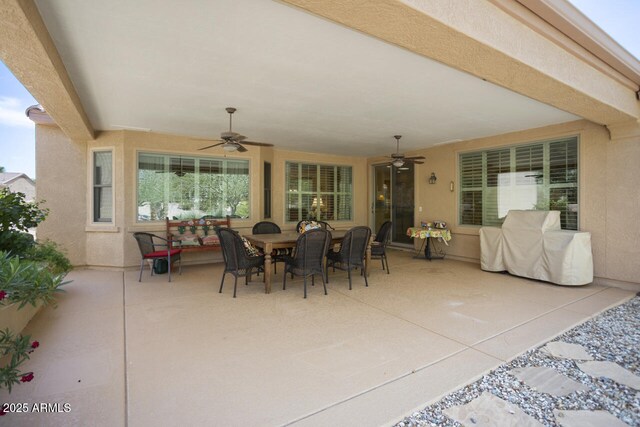 19714 N Concord Dr, Surprise, AZ 85374 - view of patio with a ceiling fan and outdoor dining area