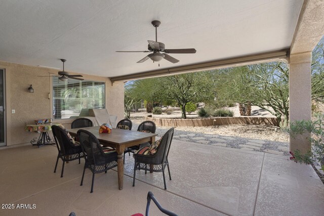 19714 N Concord Dr, Surprise, AZ 85374 - view of patio with ceiling fan and outdoor dining area