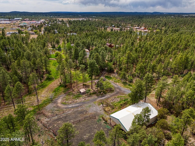 702 Flag Hollow Rd, Pinetop-Lakeside, AZ 85929 - bird's eye view of a heavily wooded area