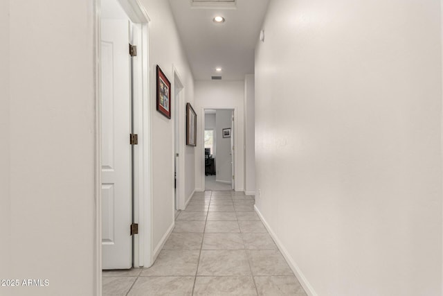 18021 N 53rd St, Scottsdale, AZ 85254 - corridor with recessed lighting, light tile patterned floors, and baseboards