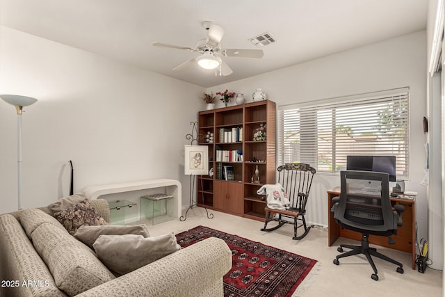18021 N 53rd St, Scottsdale, AZ 85254 - carpeted office space featuring ceiling fan