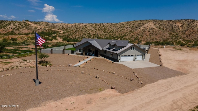 aerial view featuring a mountain view