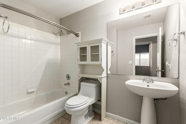 3152 N 83rd Pl, Scottsdale, AZ 85251 - bathroom featuring shower / tub combination and tile patterned flooring