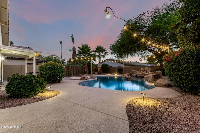 3152 N 83rd Pl, Scottsdale, AZ 85251 - view of pool with a patio and a fenced backyard