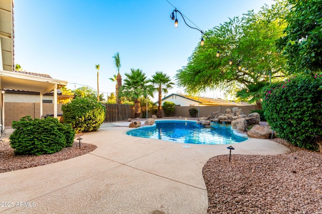 3152 N 83rd Pl, Scottsdale, AZ 85251 - view of pool with a patio area and a fenced backyard