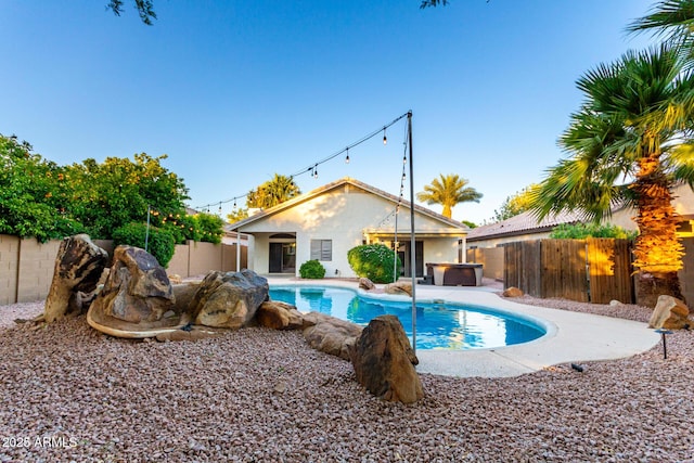 3152 N 83rd Pl, Scottsdale, AZ 85251 - view of pool featuring a fenced backyard and a patio area