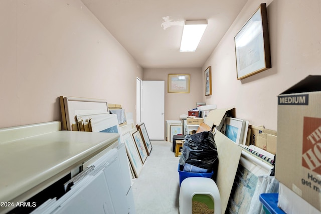 view of clothes washing area