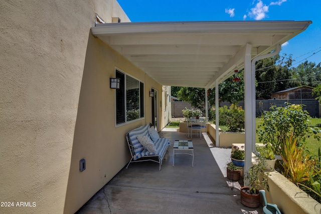 view of patio