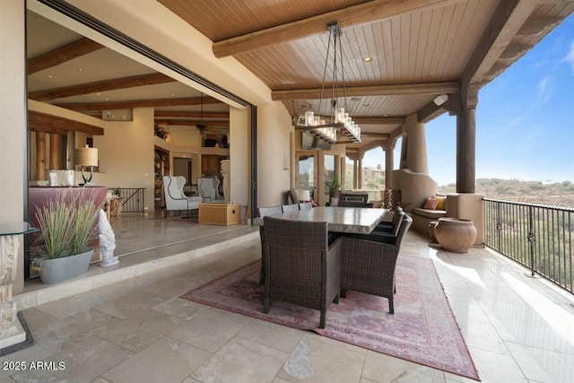 view of patio / terrace featuring outdoor dining area