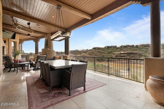 view of patio / terrace featuring outdoor dining space