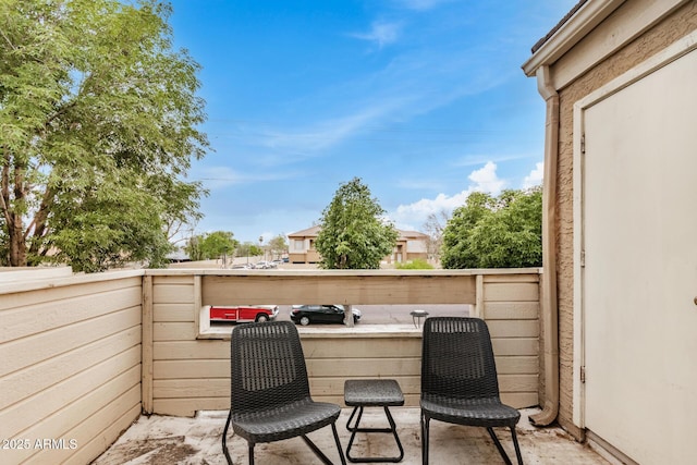 view of balcony