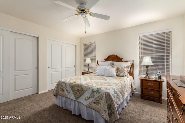 11318 S Hopi Dr, Goodyear, AZ 85338 - bedroom featuring carpet, ceiling fan, and baseboards