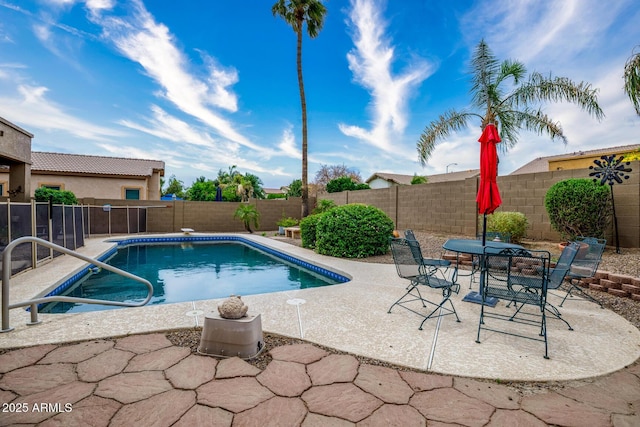 10242 E Pantera Ave, Mesa, AZ 85212 - view of pool featuring a patio area and a fenced backyard