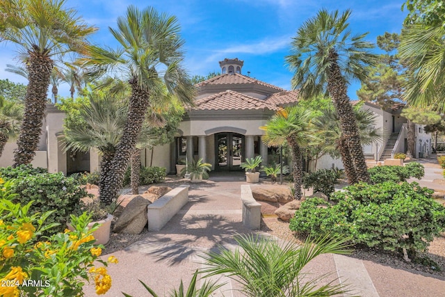 view of front of house featuring french doors