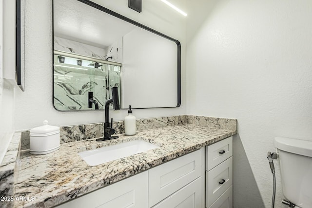 18818 N 12th Ave, Phoenix, AZ 85027 - bathroom with vanity and a marble finish shower