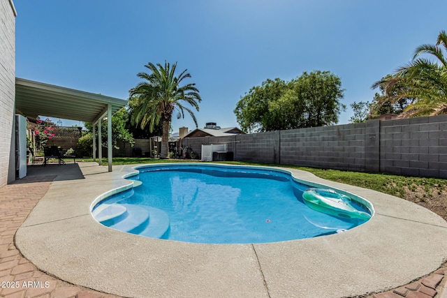18818 N 12th Ave, Phoenix, AZ 85027 - view of pool featuring a patio area and a fenced backyard