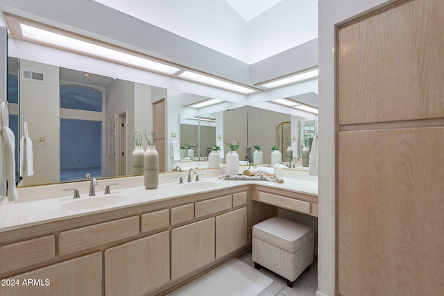 bathroom featuring vanity