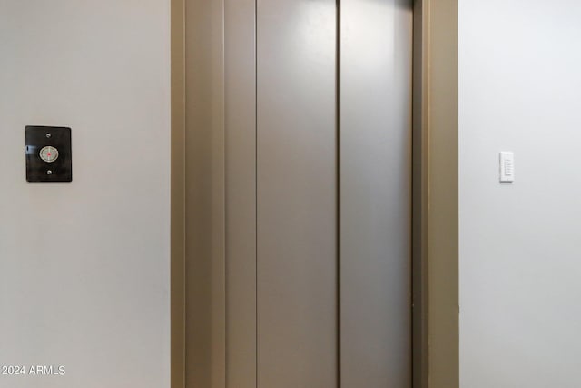 interior details with elevator