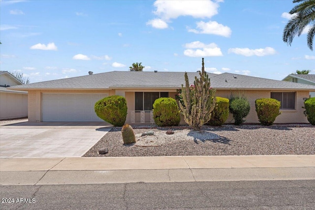 ranch-style house with a garage