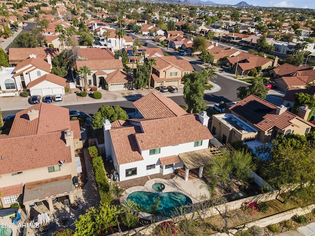 drone / aerial view featuring a residential view