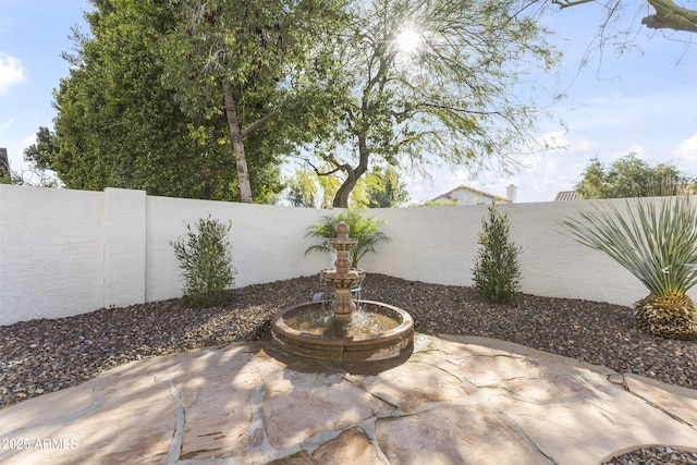 view of patio / terrace featuring a fenced backyard