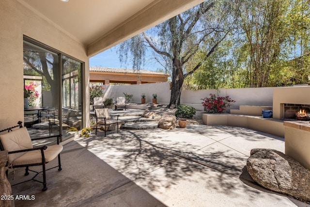 8227 E Beardsley Rd, Scottsdale, AZ 85255 - view of patio / terrace with a fenced backyard