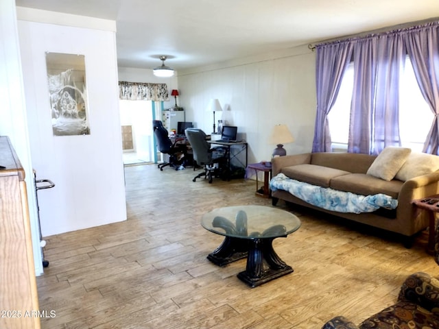 111 W 9th St, Ajo, AZ 85321 - living area with an office area and wood finished floors