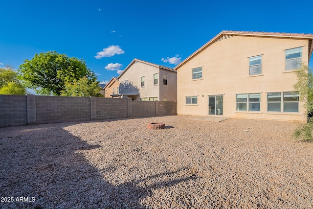 30944 N Bramwell Ave, San Tan Valley, AZ 85143 - rear view of property featuring a patio, a fenced backyard, and stucco siding